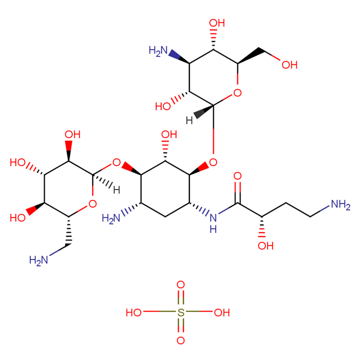 آمیکاسین سولفات CAS #39831-55-5
